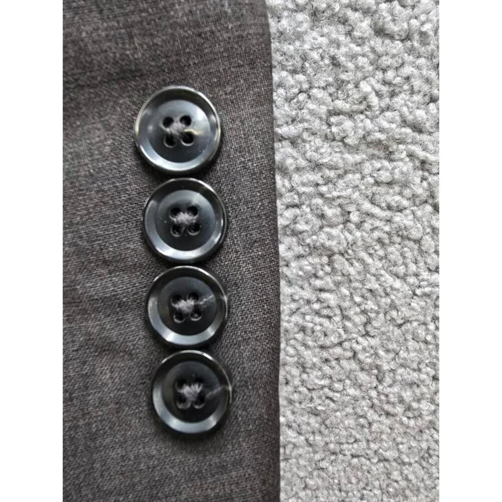 Bar III Slim-Fit Wool-Blend Suit Separate Jacket Men's 38R Brown Button Closure
